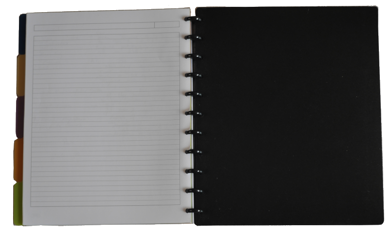 discbound notebook leather portfolio padfolio