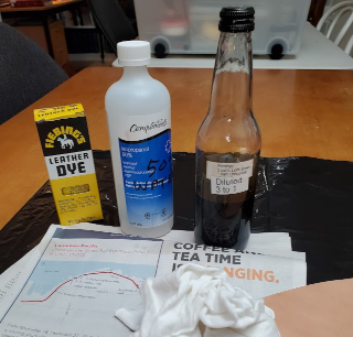 Hand Dying Leather