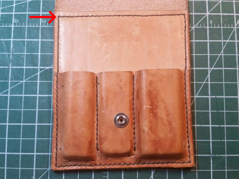 Diy Leather tool storage pouch Step 8