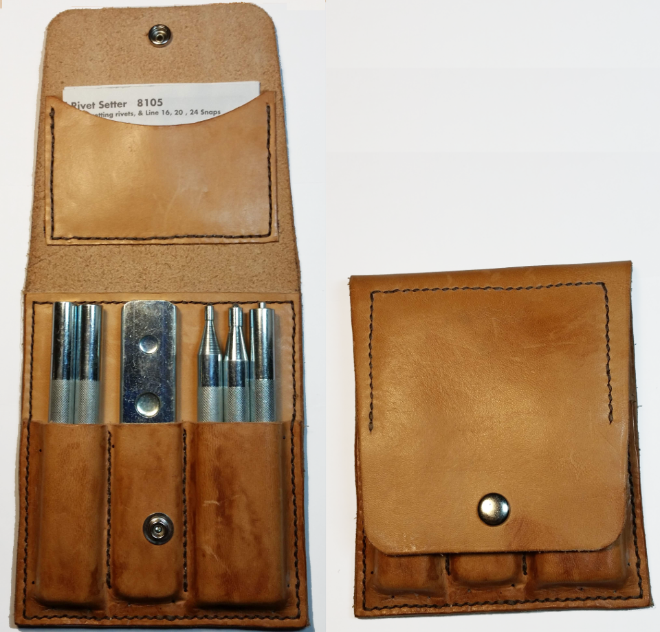 Diy Leather tool storage pouch