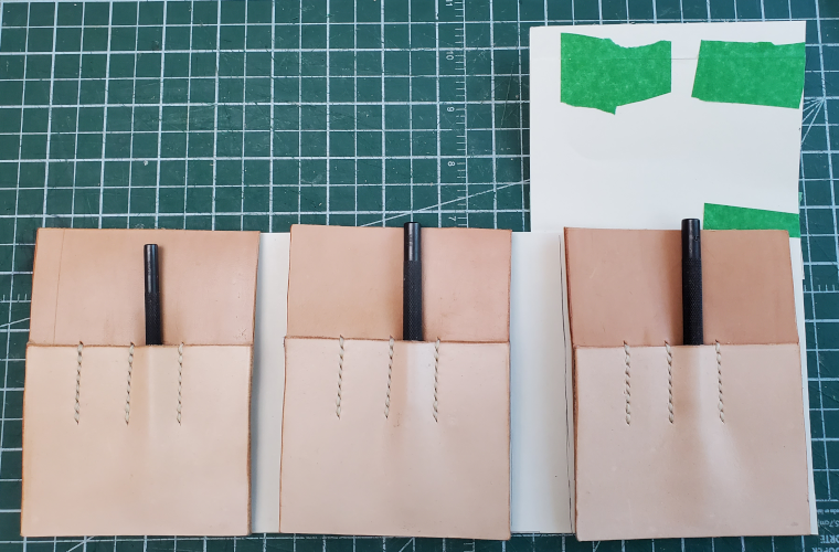 positioning the wallet pockets