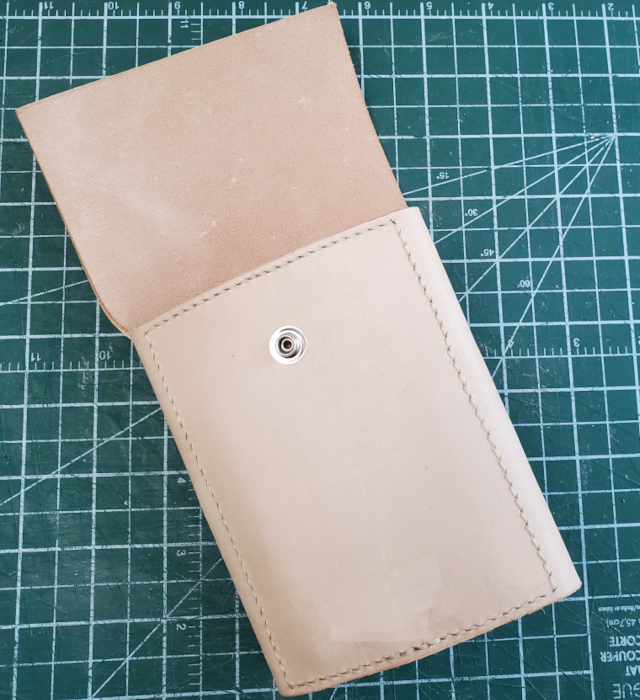 tri-fold leather tool wallet sizing the flap